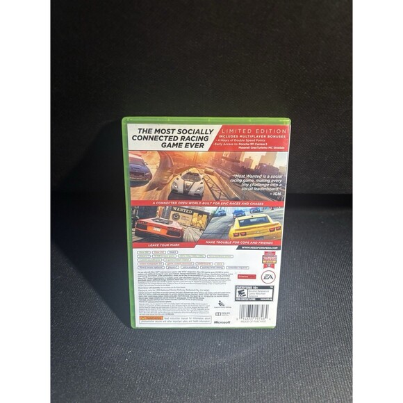 Need for Speed Most Wanted Xbox 360 Limited Edition CIB Tested Working NFS - Picture 3 of 3